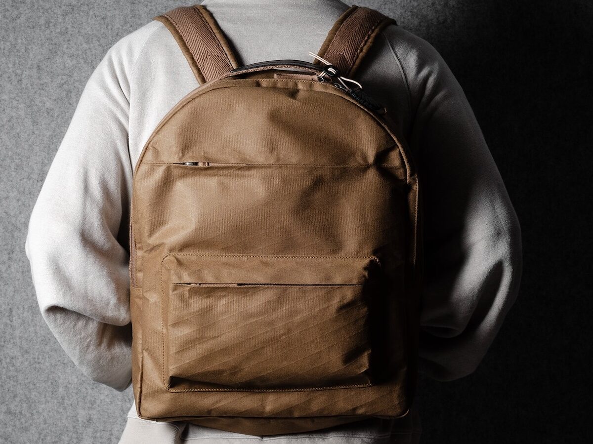 Misfit Backpack: Slim Bag with Weatherproof Cotton Laminate by Hardgraft on Gadget Flow