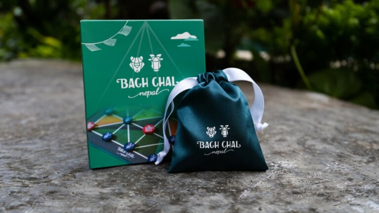 Lemery Games Bagh Chal abstract strategy game pits a herd of goats against 4 tigers